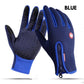 Winter Gloves Touch Screen Riding Motorcycle Sliding Waterproof Sports Gloves With Fleece - Enfance-Heureuse
