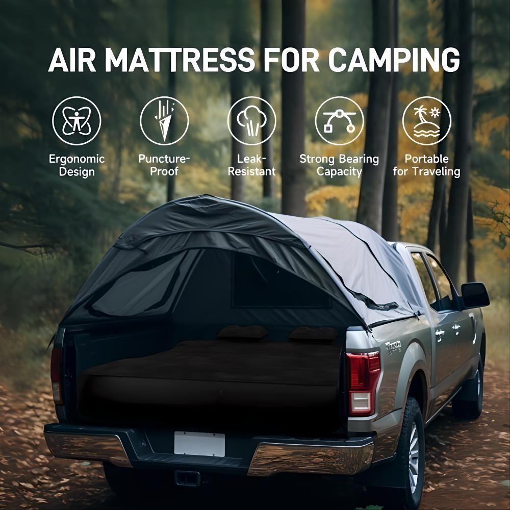 Truck Bed Air Mattress Inflatable Air Mattress For 5.5-5.8ft Short Truck Pickup Air Mattress For Camping Outdoor Bed Mattress For Travel Quick Inflation Mattress With Carry Bag - Enfance-Heureuse