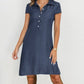 Split Pocket Large Swing Skirt Plus Size Casual Denim Dress - Enfance-Heureuse