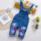 Kids Strap Jeans For Boys And Girls - Enfance-Heureuse