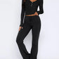 V-Neck Long Sleeve Top and Pants Set - Enfance-Heureuse
