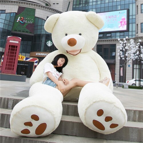 Giant Teddy Bear Plush Toy Huge Soft Toys Leather Shell - Enfance-Heureuse