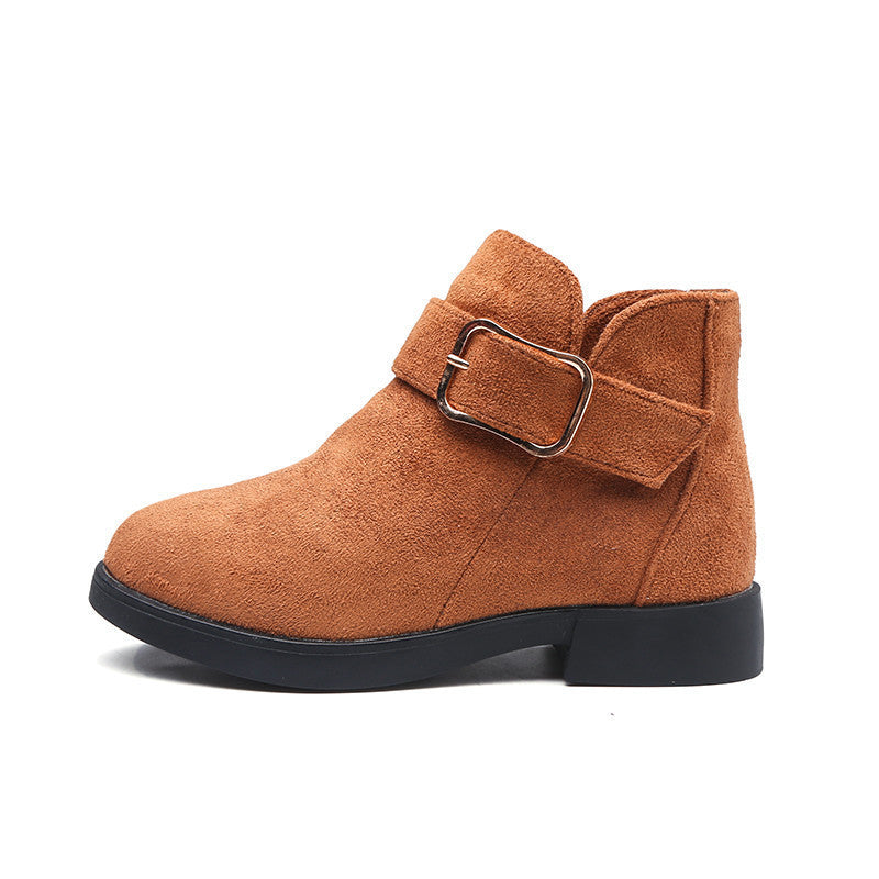 Big kids suede leather boots - Enfance-Heureuse