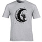 Digging The Moon Print Casual Mens O-neck T Shirts Fashion Men's Tops Men T-shirt Short Sleeve Men Tshirt - Enfance-Heureuse