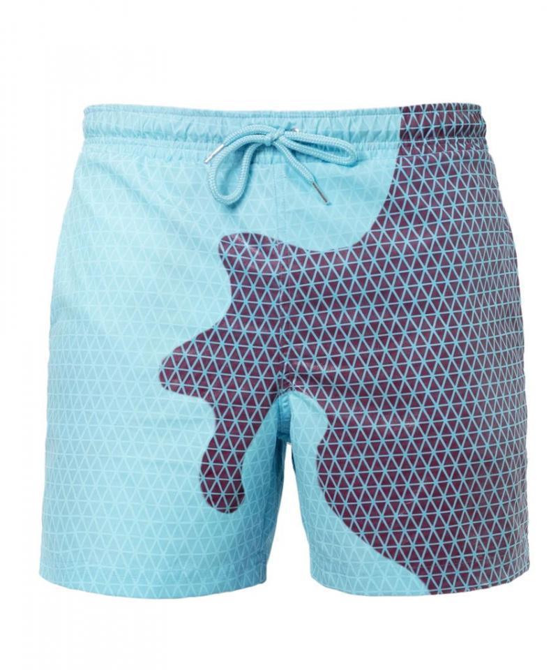 Magical Change Color Beach Shorts Summer Men Swimming Trunks Swimwear Swimsuit Quick Dry bathing shorts Beach Pant - Enfance-Heureuse