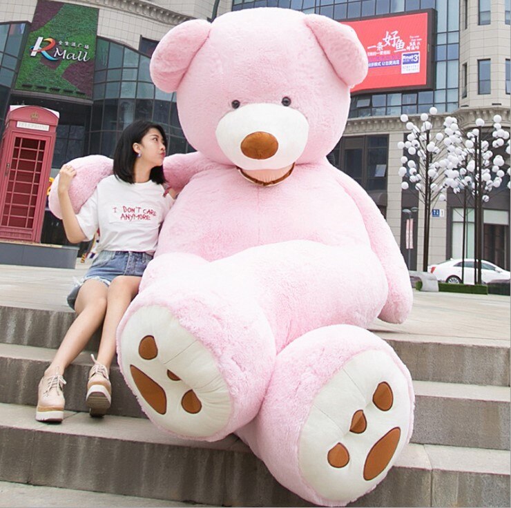 Giant Teddy Bear Plush Toy Huge Soft Toys Leather Shell - Enfance-Heureuse