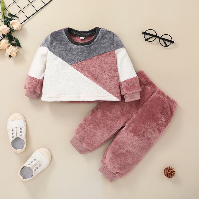 Baby Casual Baby Sweater Suit Clothing Pullover Two-piece Suit - Enfance-Heureuse