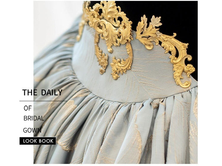 Hepburn Style Toasting Bride's Haute Couture Dress - Enfance-Heureuse