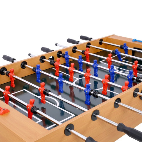 54-Inch Hurricane Foosball Table For Family Game Rooms With Light Cherry Finish, Analog Scoring And Free Accessories - Enfance-Heureuse