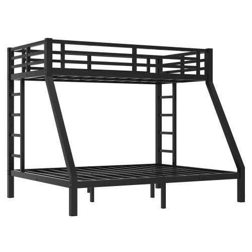 Metal Twin XL Over Queen Bunk Bed For Teens And Adults,Space-Saving Noise Reduced No Box Spring Needed - Enfance-Heureuse