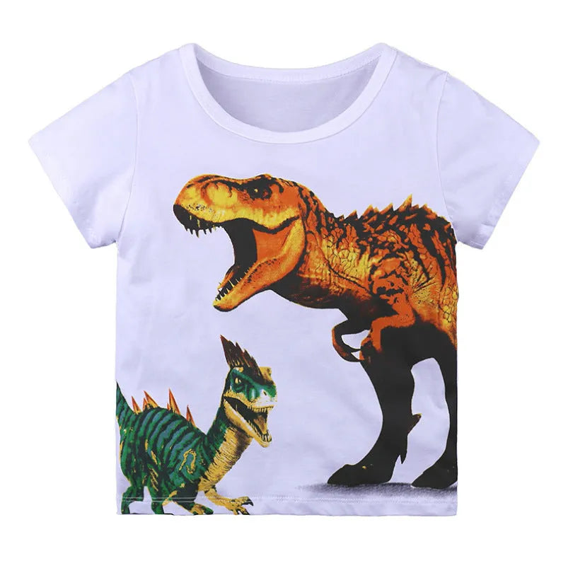 Children's t-shirt round neck print short sleeve - Enfance-Heureuse