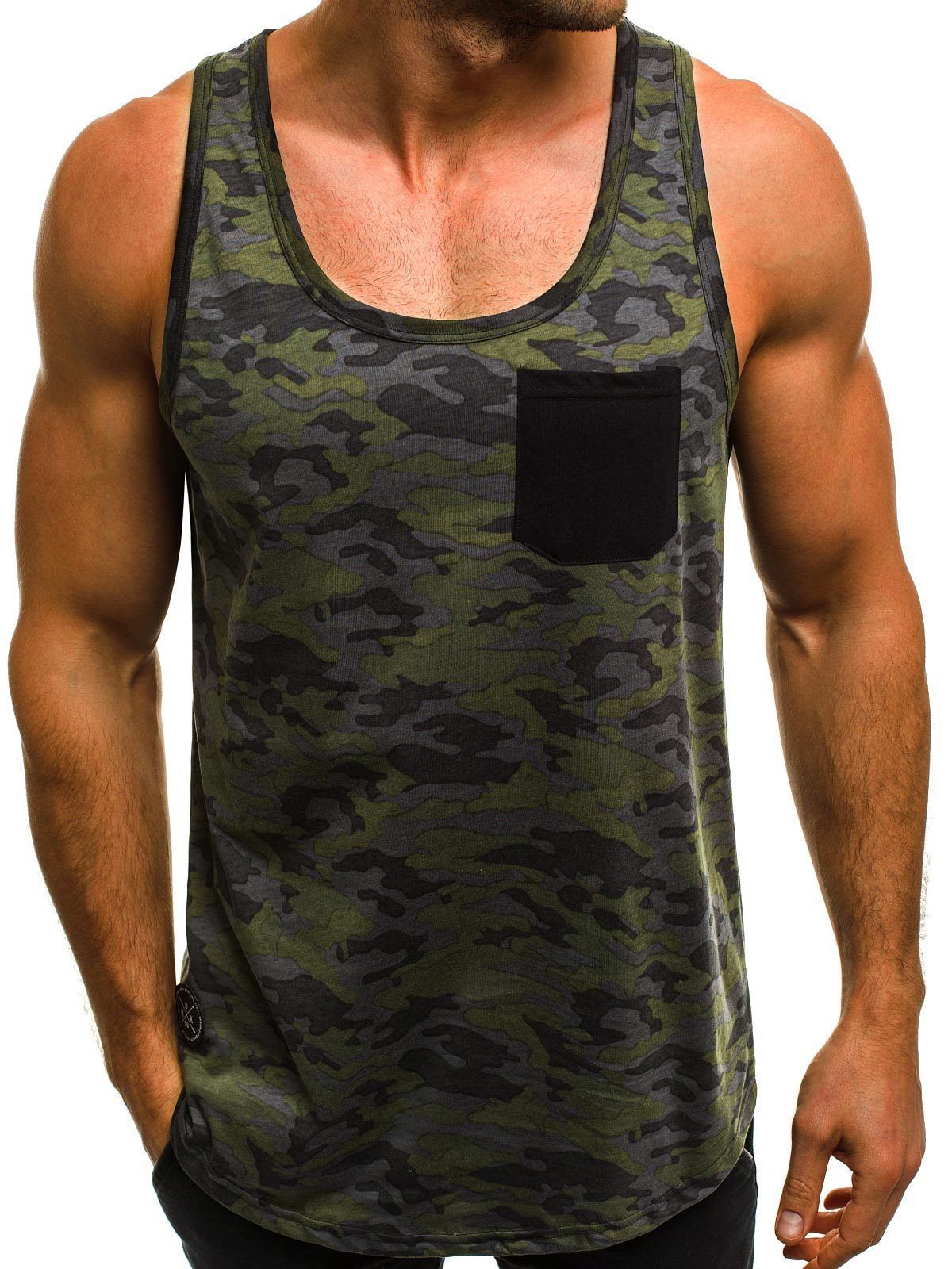 Gilet décontracté pour homme, slim, respirant, imprimé camouflage, personnalisé, sans manches