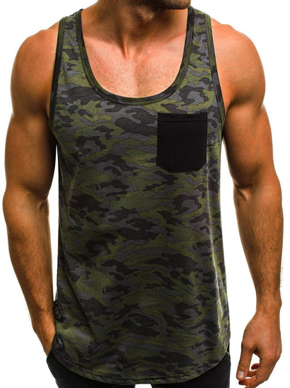 Gilet décontracté pour homme, slim, respirant, imprimé camouflage, personnalisé, sans manches
