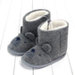 Bébé Laine Chaussures En Coton Chaud, Hiver Chaud Haut-dessus Chaussures - Enfance-Heureuse