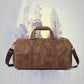 Vintage Crazy Horse Leather Men's Travel Bag - Enfance-Heureuse