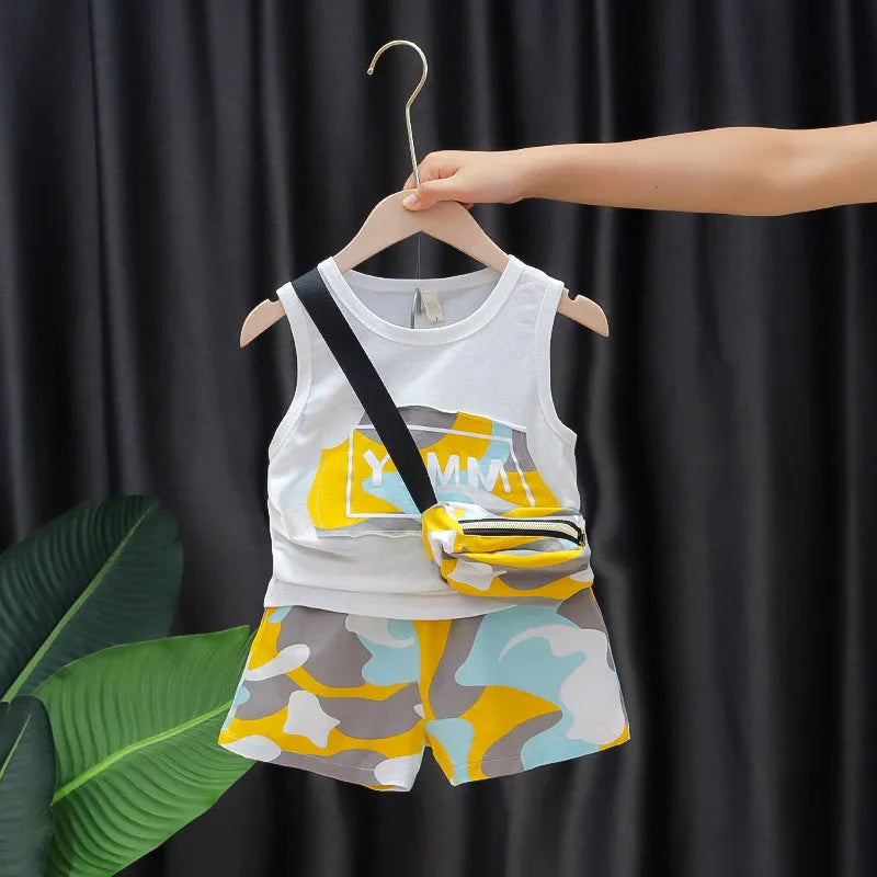 Boys summer vest suit - Enfance-Heureuse