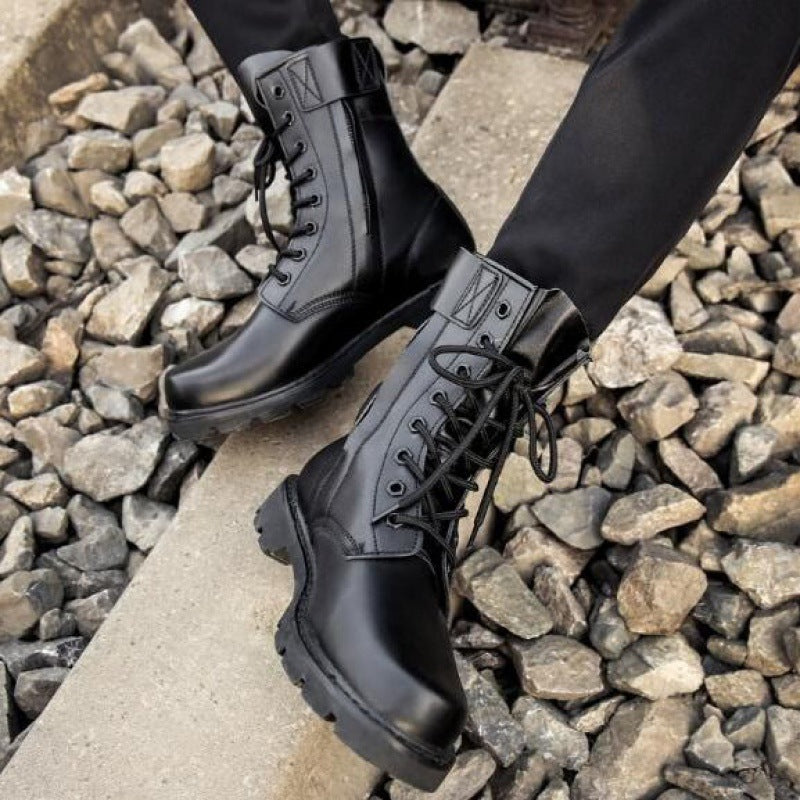 Spring And Autumn Outdoor Boots Men's High-top - Enfance-Heureuse