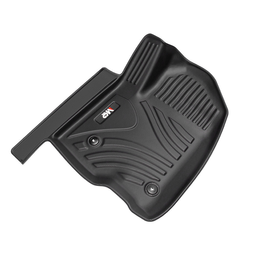 All Weather Floor Mats For Chevy Silverado GMC Sierra 1500 2019-2025, 2020-2025 SLV SRA 2500 3500 HD Crew Cab, With Rear Under-Seat Storage - Enfance-Heureuse