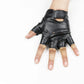 Leather Outdoor Children's Half-finger Gloves - Enfance-Heureuse