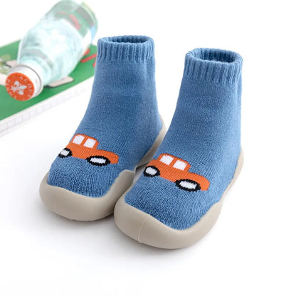 Bébé Plancher Chaussettes Et Chaussures Chaud Et Épais Terry - Enfance-Heureuse