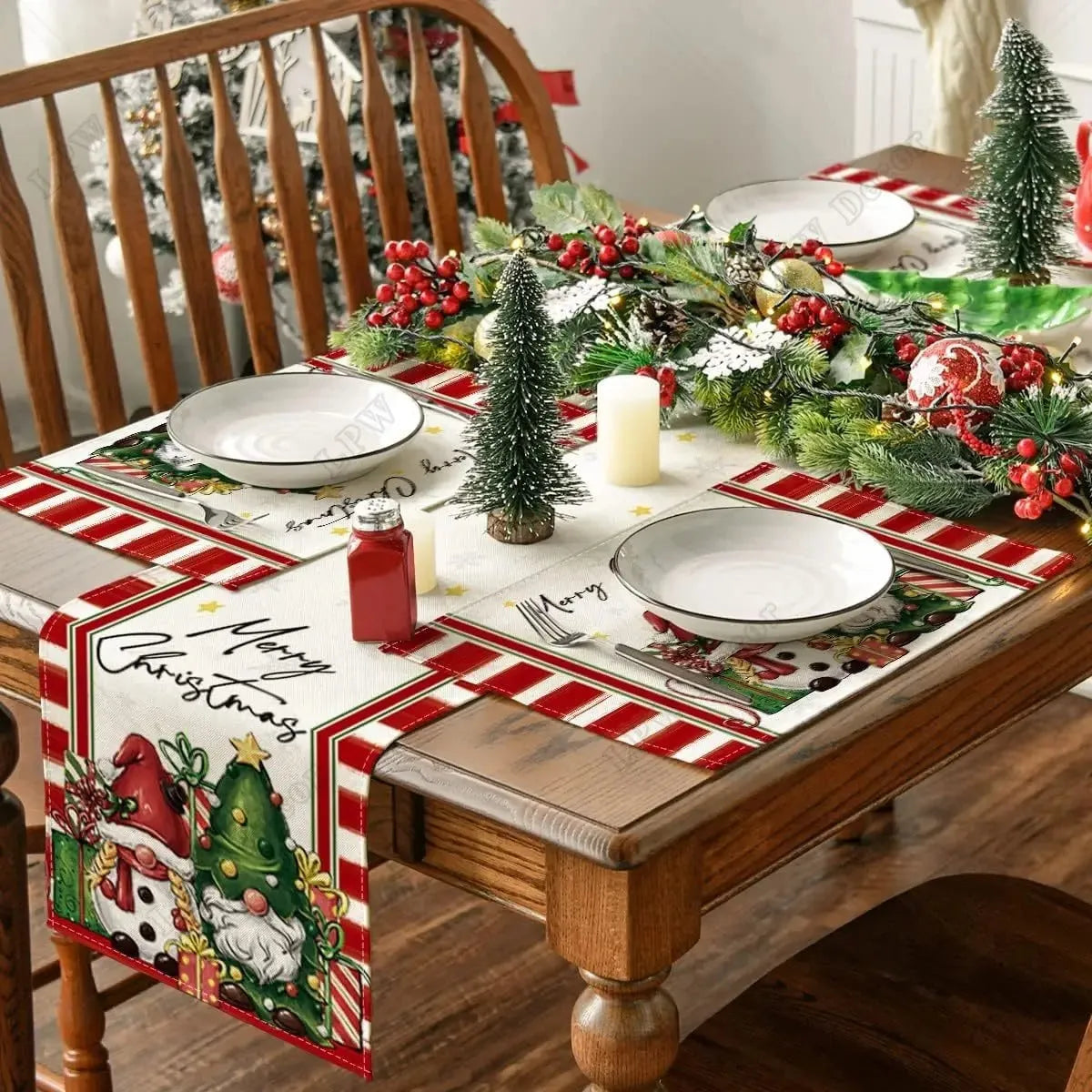Christmas Holiday Decoration Insulation Anti-scald Placemat - Enfance-Heureuse