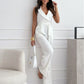 V-neck Sleeveless Jumpsuit With Belt Design Summer Fashion Trousers Women's Clothing - Enfance-Heureuse
