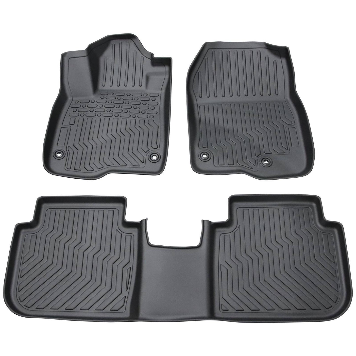 Car Floor Mats For 2023 CRV Hybrid Black All-Weather TPE Rubber Car Mats - Enfance-Heureuse