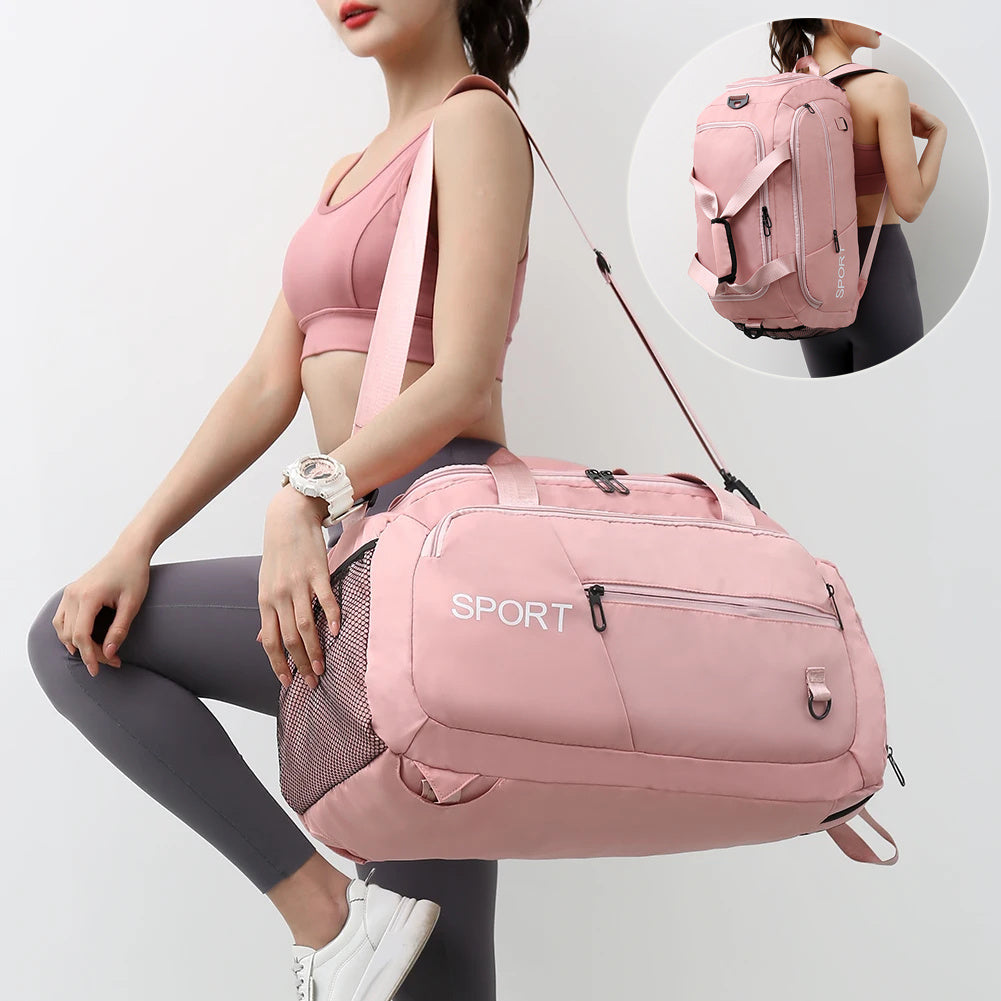 Luggage Bags For Women Handbag Oxford Men's Fitness Gym Shoulder Bag Waterproof Sports Travel Backpack With Shoes Compartment - Enfance-Heureuse