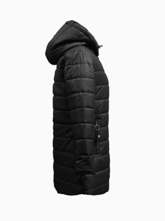 Zip-up Hoodie Puffy Coat - Enfance-Heureuse
