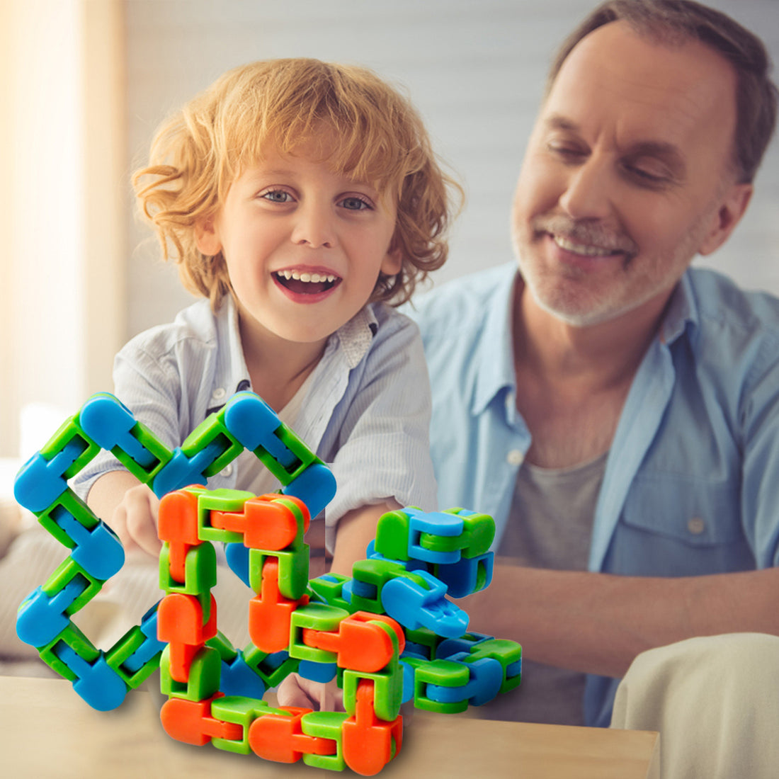 Funny Fidget Chain Anti Stress Toy for Adult Bike Chain Fidget Bracelet Puzzle Educational Toys - Enfance-Heureuse