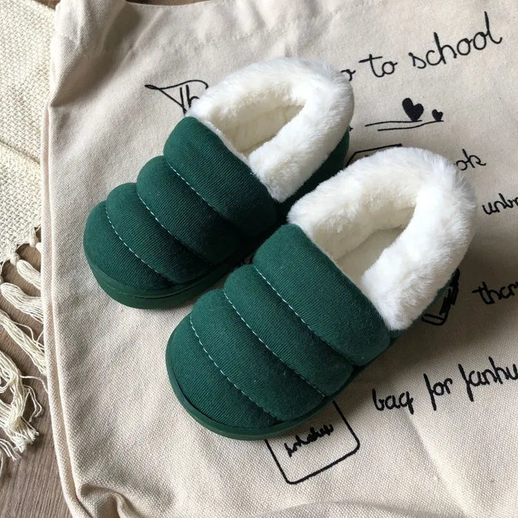 Candy Color Children Cotton Slippers Indoor And Outdoor Home Shoes Boys Girls - Enfance-Heureuse