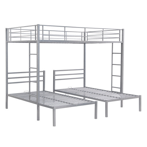 Full Over Twin Twin Size Bunk Bed With Built-in Shelf - Enfance-Heureuse