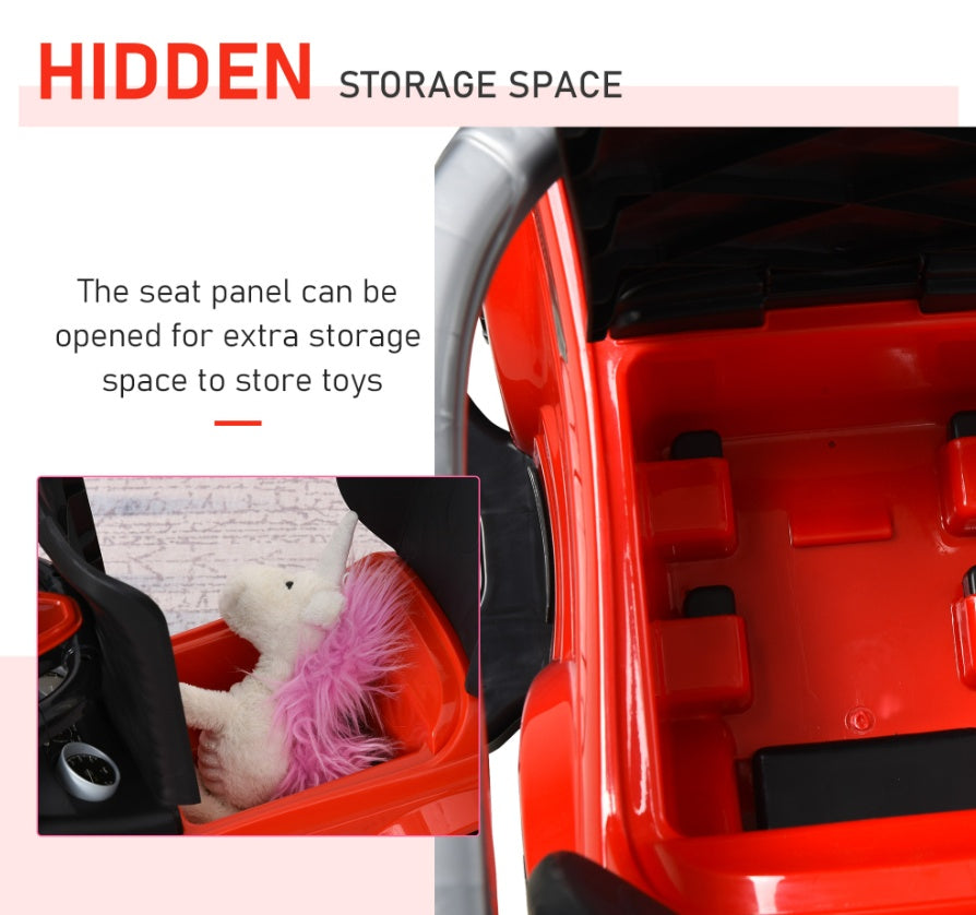 Kids 3 In 1 Push Car Ride-On Stroller Sliding Walking Toy With Horn Music Light Secure Bar For Boys Girls 1-3 Years Old Red - Enfance-Heureuse