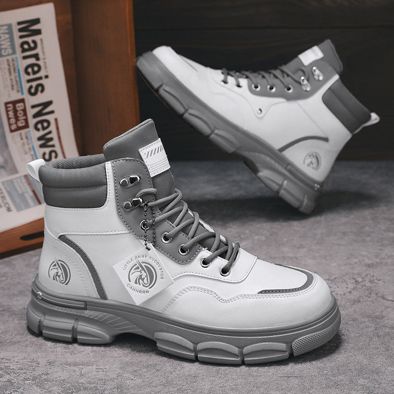 Men's Casual Trend High Top British Style Martin Boots - Enfance-Heureuse