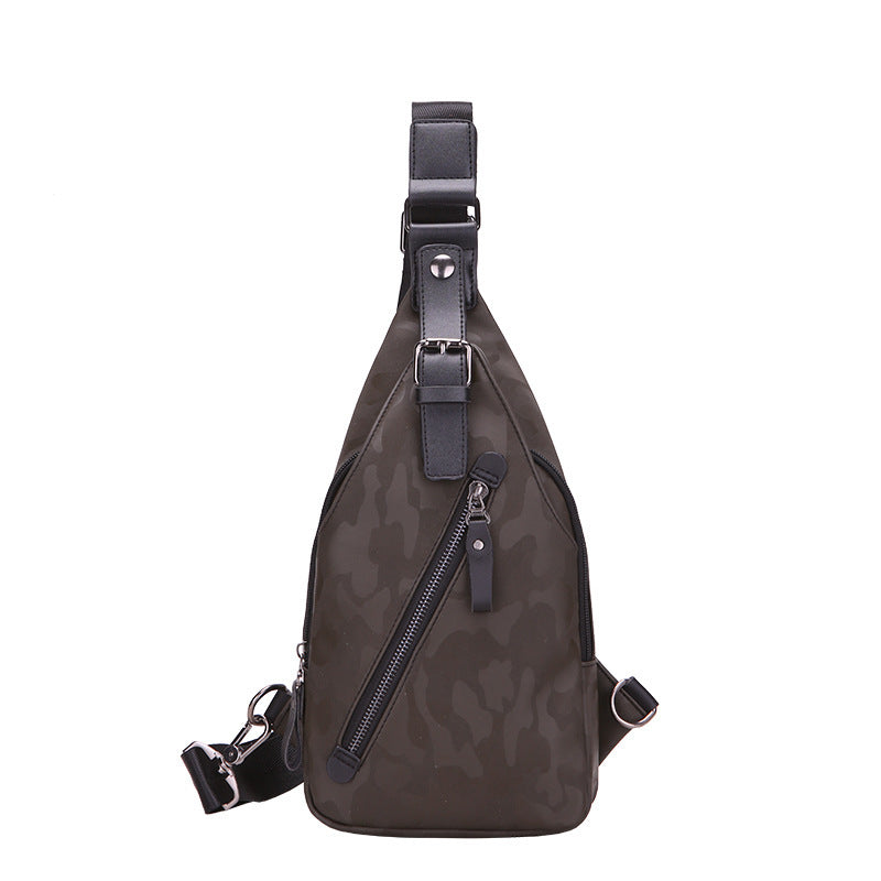 Sac à bandoulière simple camouflage imperméable pour homme, sacoche coréenne pour homme, sacoche de poitrine, sac ... 