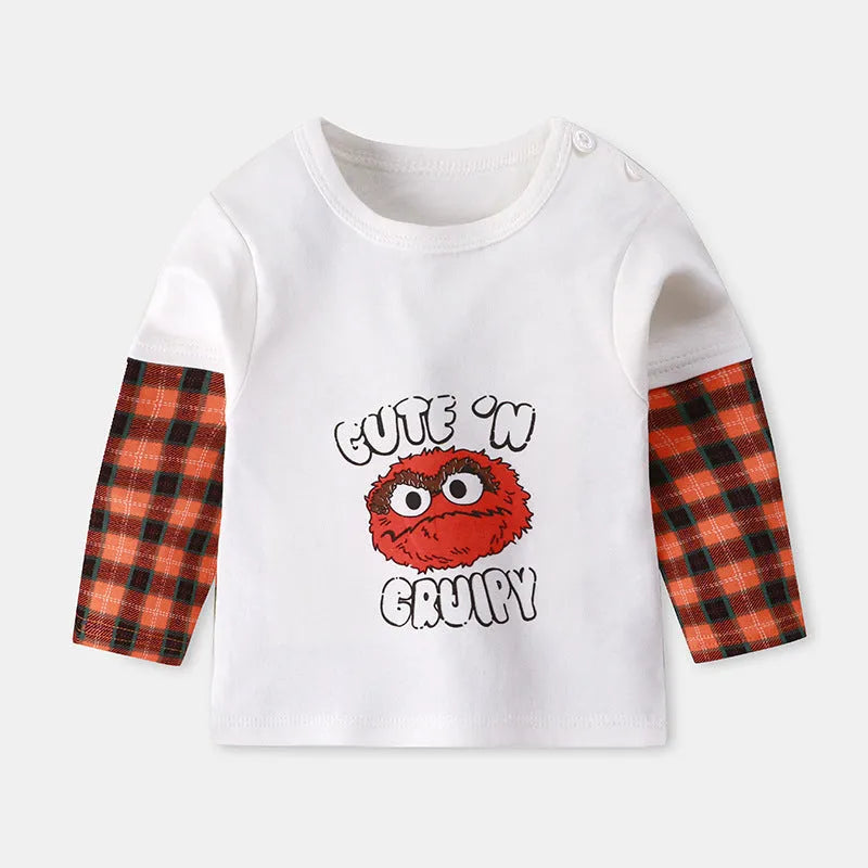 Boys Long Sleeved T Shirt Spring And Autumn Clothes - Enfance-Heureuse
