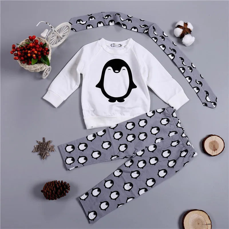 Long Sleeve Baby Girl 3 Pcs Sets - Enfance-Heureuse