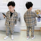 Small, medium and big kids plaid jacket - Enfance-Heureuse