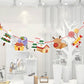 Christmas ornament cartoon hanging flag
