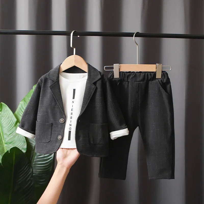 Boy's Suit Two Pieces Children Clothes Spring And Autumn - Enfance-Heureuse