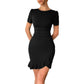 Elegant Style Lace Sheath Dress Women's Clothing - Enfance-Heureuse