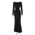 Women's Sexy Hot Girl Back Hollow-out Slim-fit Long Sleeve Dress - Enfance-Heureuse