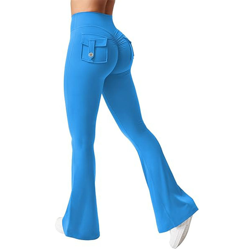 Pantalon cargo taille haute élastique pour femme, idéal pour l'été, le sport, le yoga, la course à pied, le levage des hanches