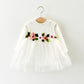 A031 new fall manufacturers selling children waist flowers long sleeved dress princess dress baby skirt - Enfance-Heureuse