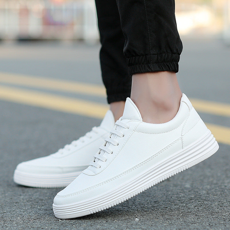 new hot white shoes mens shoes Korean all-match shoes shoes men's British wind in autumn - Enfance-Heureuse