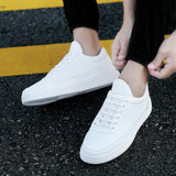 new hot white shoes mens shoes Korean all-match shoes shoes men's British wind in autumn - Enfance-Heureuse