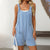 Womens Rompers Summer Casual Short Overalls Sleeveless Adjustable Tie Knot Strap Jumpsuits With Pockets - Enfance-Heureuse