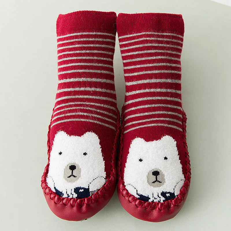 New winter plush, Terry BABY TODDLER SOCKS, skid proof floor socks for children - Enfance-Heureuse