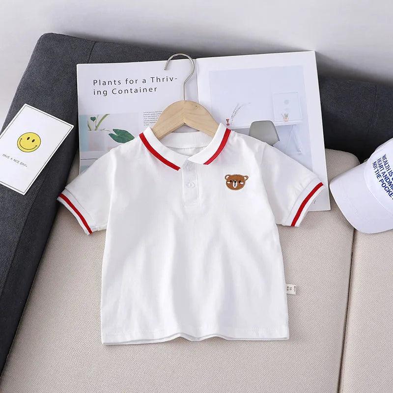 Big Kids' Striped Tops In Summer Bottoming Shirts - Enfance-Heureuse