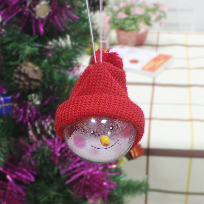 Christmas decorations creative Christmas Snowman children toys plastic Christmas Ball Christmas Pendant - Enfance-Heureuse